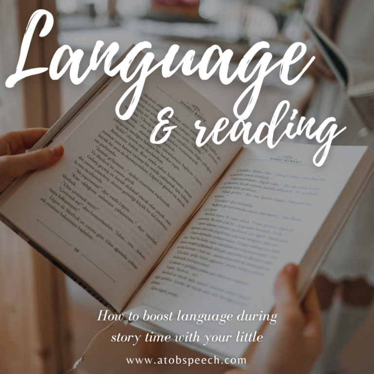 How to Support Language Development When Reading with littles under 3